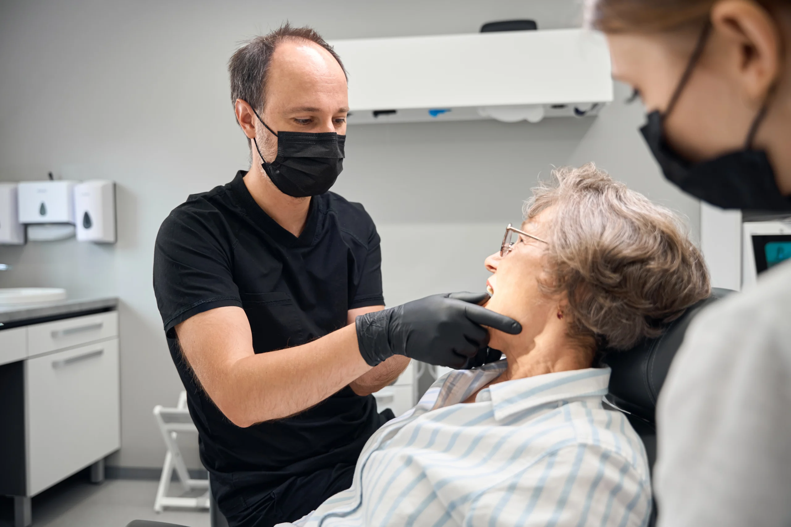 A patient comfortable after emergency dental care at Primadent, Liverpool